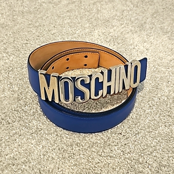 Blue Moschino belt size 54 EU
